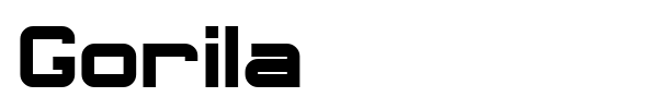 Gorila font preview
